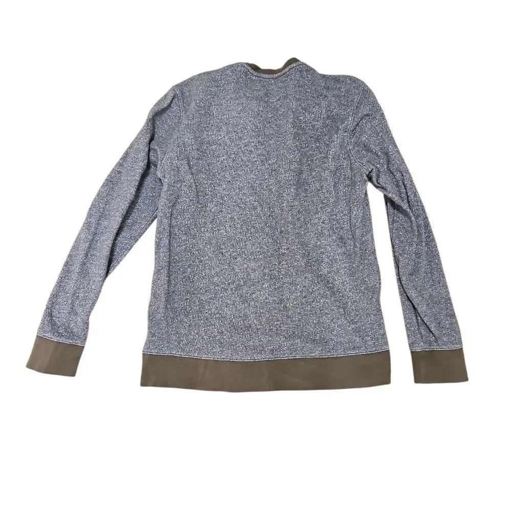Banana Republic Grey 100% Cotton Long Sleeve Shirt L Minimalist Basic